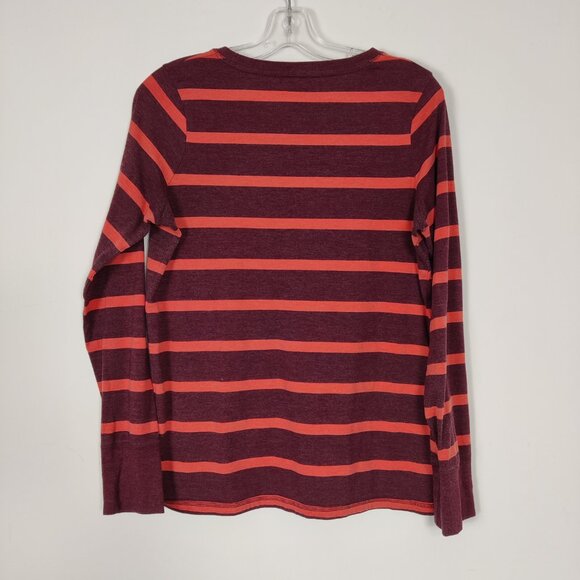 Mossimo Supply Co. Women's Top Size XL Striped Red Orange Lightweight Casual - Picture 3 of 8